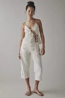 Lioness Mariah Linen-Blend Asymmetric Tie-Front Cami
