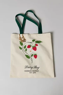 Dairy Boy Farmers Market Strawberry Tote Bag