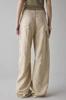 Lioness Miami Vice Linen-Cotton Blend Oversized Cargo Pant