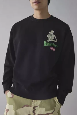Tee Library Monday Blues Graphic Crew Neck Sweatshirt