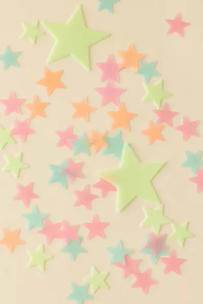 Glow-In-The-Dark Star Decal Set