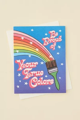 Red Cap Cards Your True Colors Greeting Card