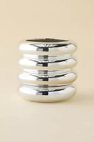 Areaware Tall Chrome Stacking Planter