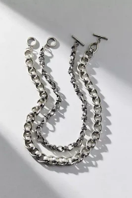 Avery Chunky Chain Layering Necklace Set