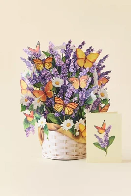 FreshCut Paper Lavender & Butterflies Pop-Up Greeting Card