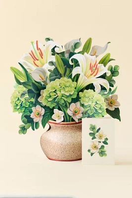 FreshCut Paper Ivory & Sage Pop-Up Greeting Card