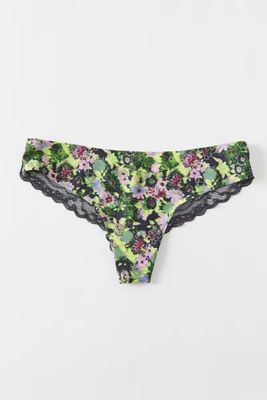 Out From Under Nina Laser-Cut Lace-Back Cheeky Hipster