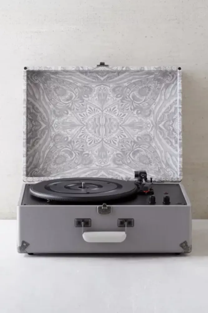 Crosley X UO AV Room Grey Mandala USB Vinyl Record Player