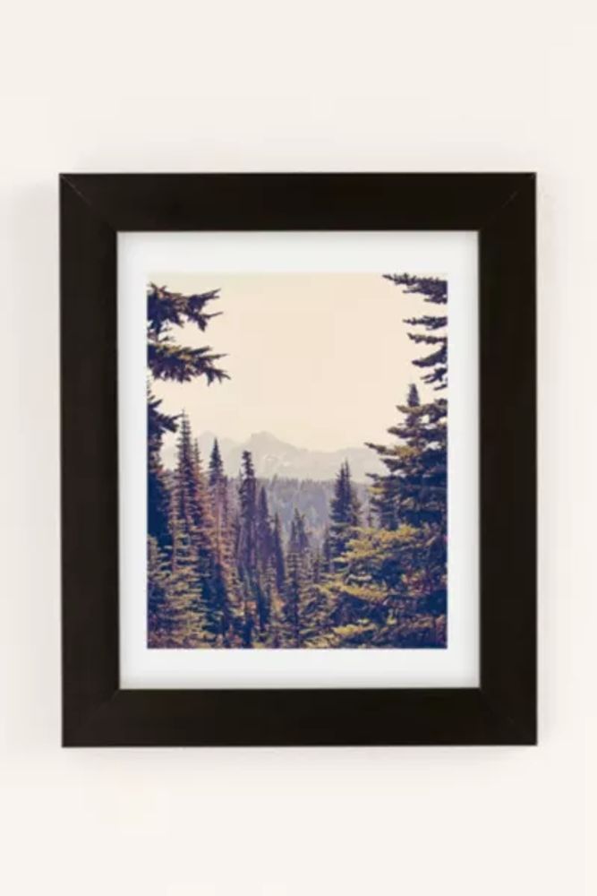 Kurt Rahn Mountains Through The Trees Art Print