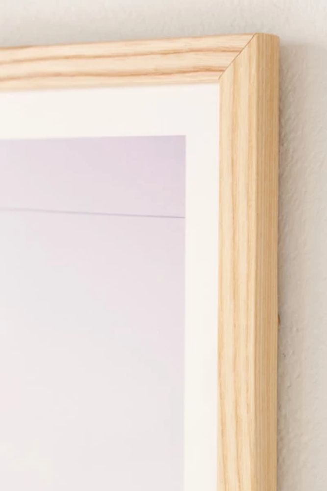 natural wood art print frame