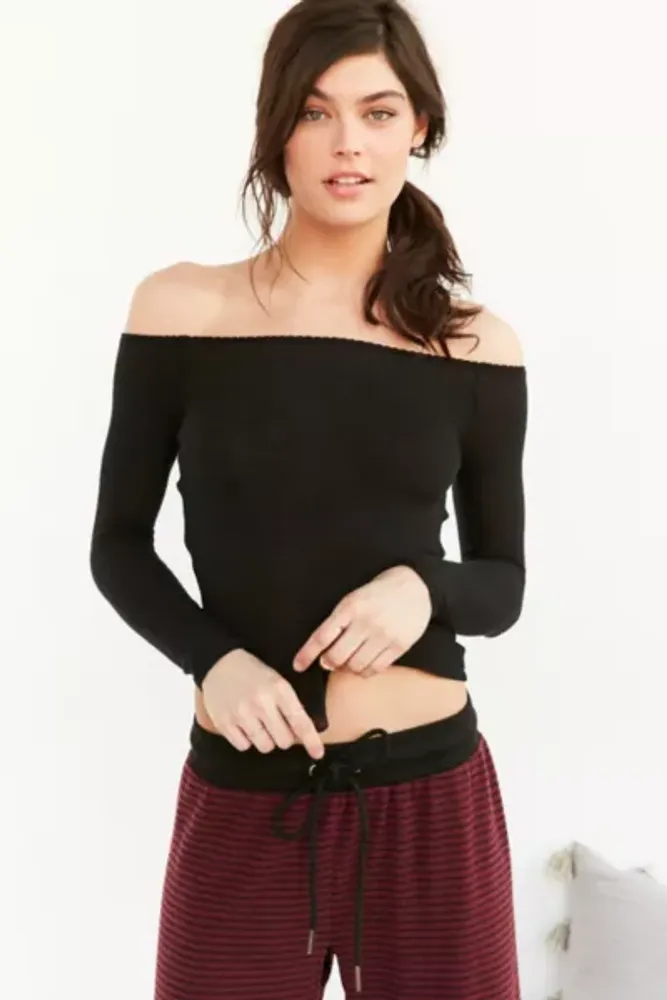 Out From Under Off-The-Shoulder Long Sleeve Top