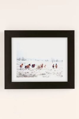 Kevin Russ Winter Horses Art Print