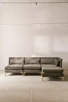 Cecilia Velvet Sectional Sofa