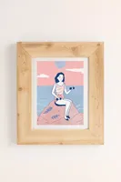 Tallulah Fontaine Beach Gal Art Print