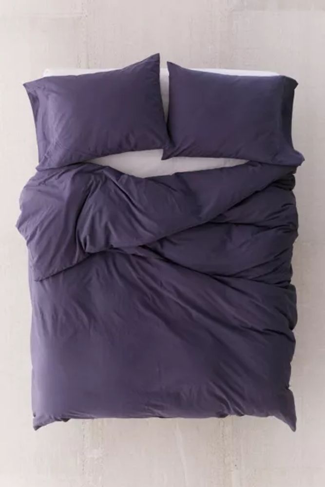 Washed Cotton Solid Duvet Cover