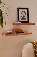 Simple Floating Wood Wall Shelf