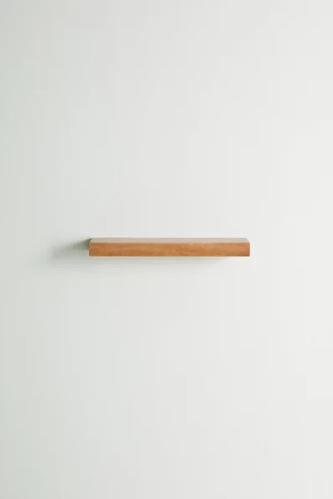 Simple Floating Wood Wall Shelf