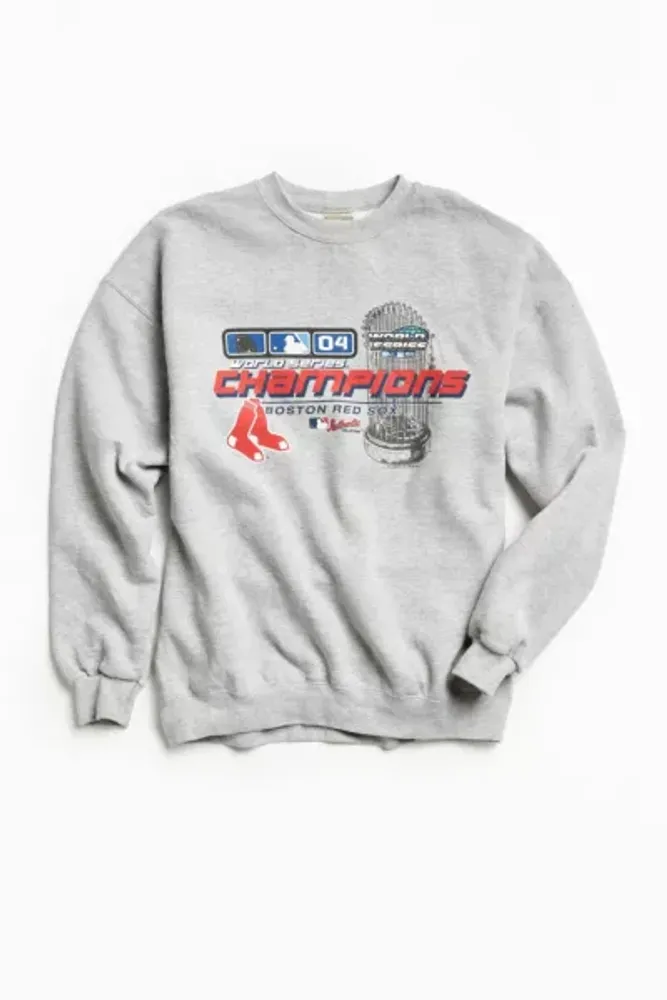 Urban Outfitters Vintage Boston Red Sox 2004 World Series Grey Crew Neck  Sweatshirt