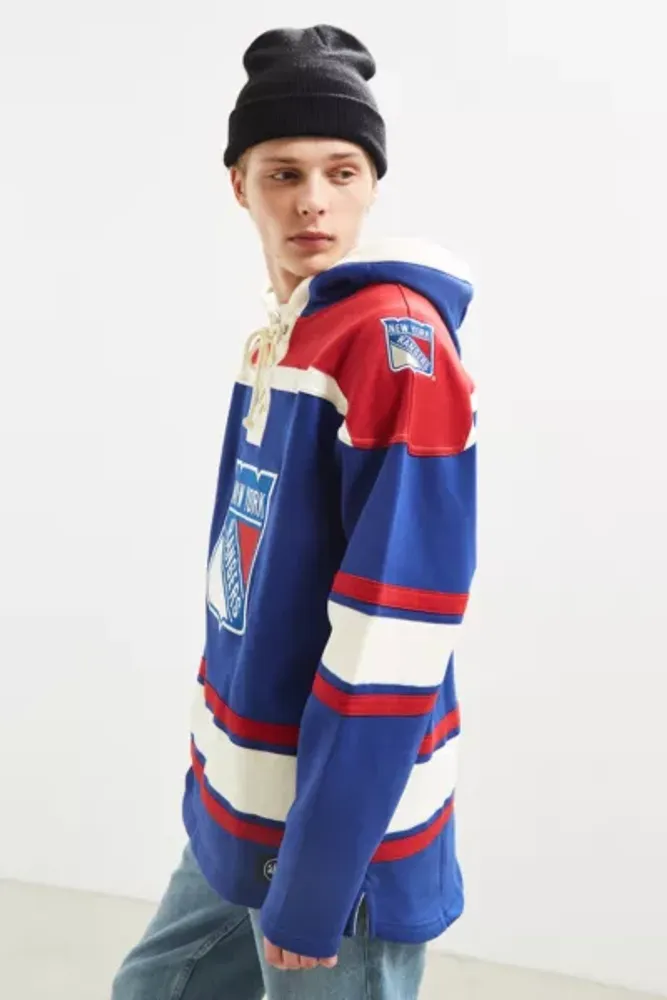 ’47 Brand New York Rangers Lacer Hoodie Sweatshirt