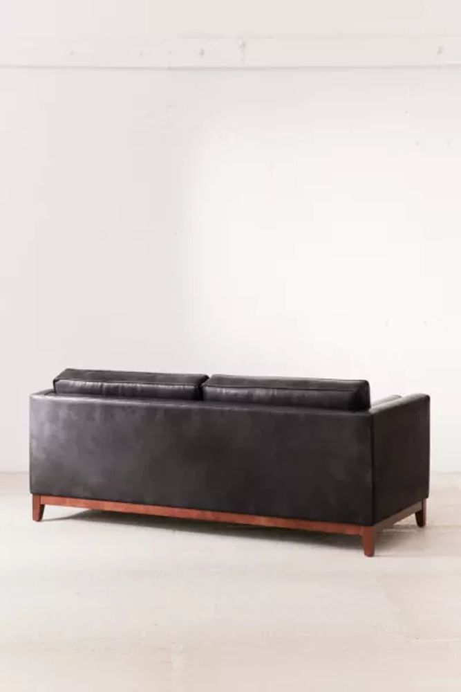 Piper Petite Recycled Leather Sofa