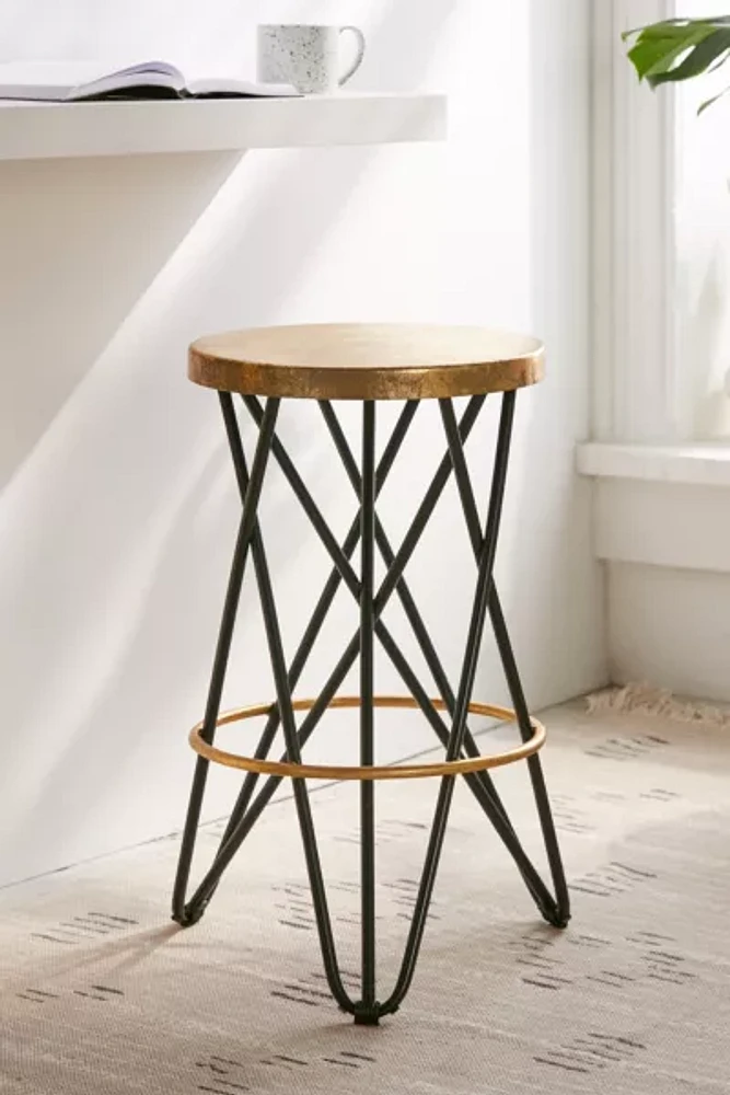 Lorna Gold Counter Stool