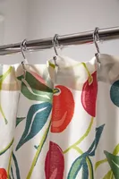 Allover Fruits Patterned Shower Curtain