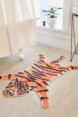 Tiger Shape Tufted Bath Mat