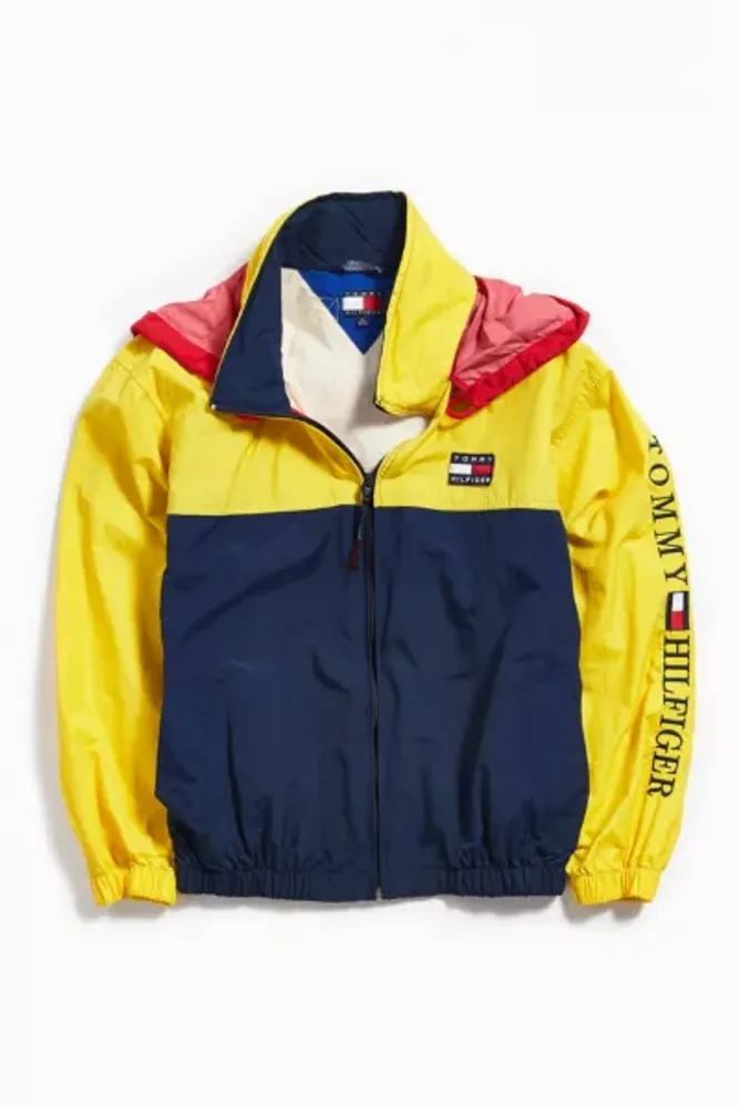 Munching lening Veraangenamen Urban Outfitters Vintage Tommy Hilfiger Yellow + Navy Windbreaker Jacket |  The Summit