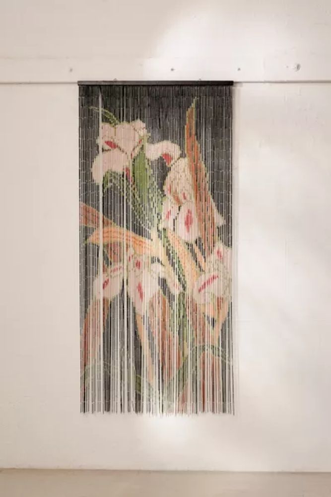 Iris Bamboo Beaded Curtain