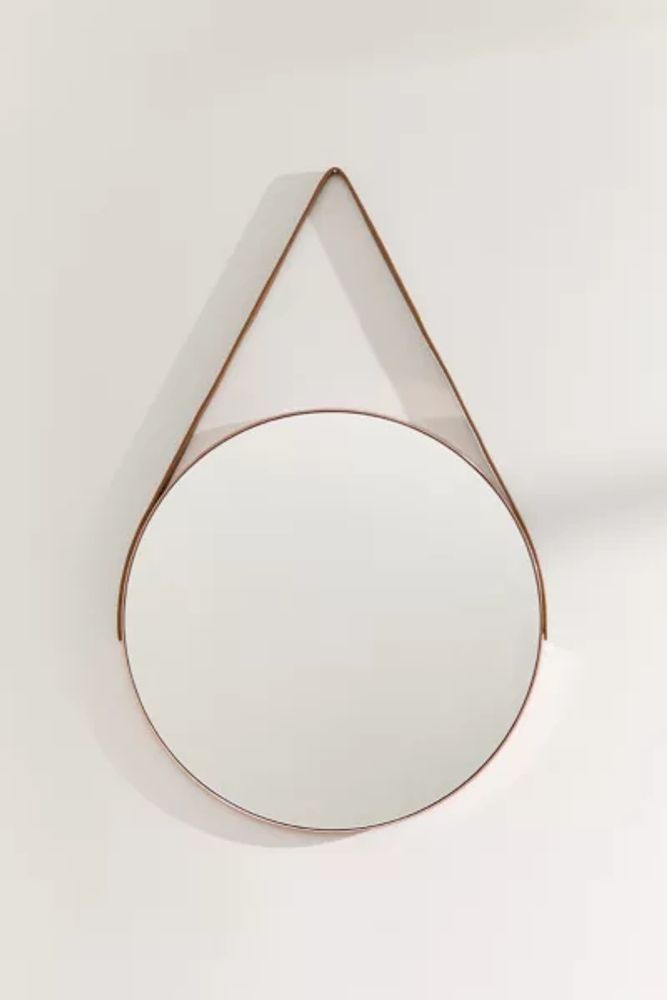 Carson Leather Strap Mirror