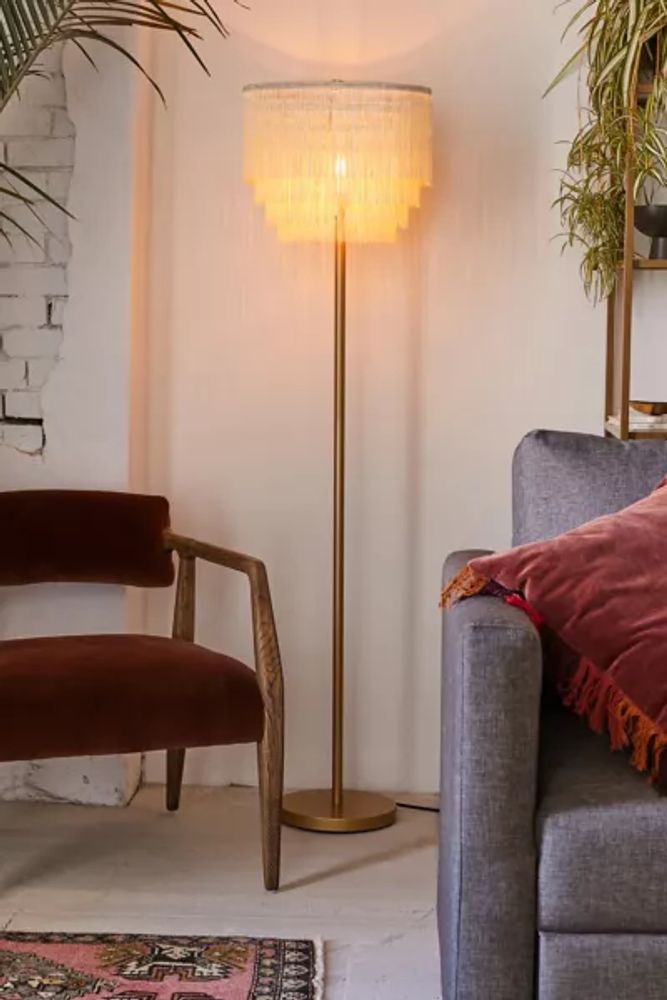 Phoebe Tiered Fringe Floor Lamp