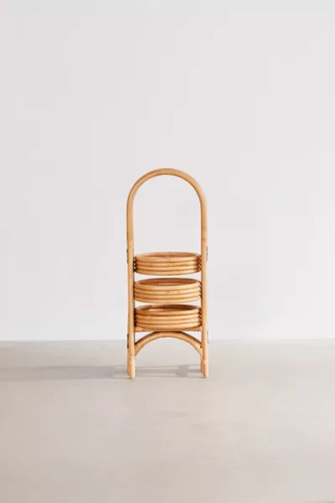 Rattan Tiered Rattan Plant Stand