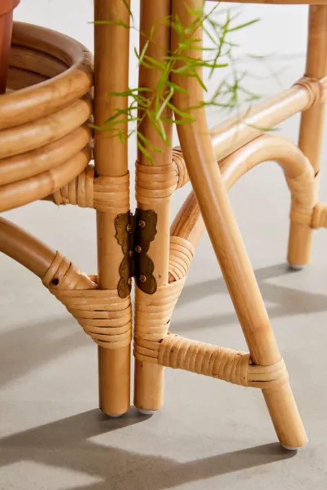 Rattan Tiered Rattan Plant Stand