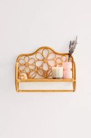 Rattan Daisy Wall Shelf