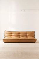 Greta Recycled Leather XL Sleeper Sofa