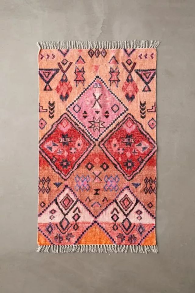 Aziza Printed Chenille Rug, Urban Outfitters