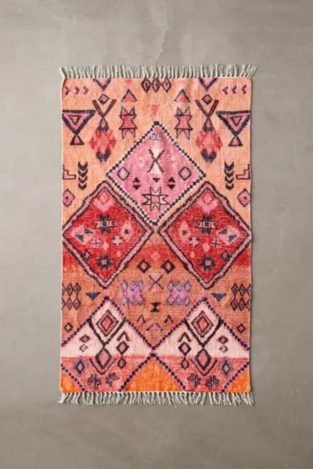 Aziza Printed Chenille Rug