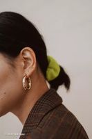 Tessa Chunky Tube Hoop Earring Set