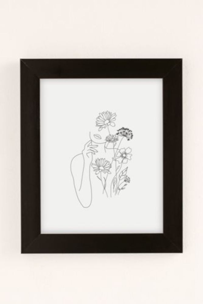Nadja Art Woman With Flowers III Print
