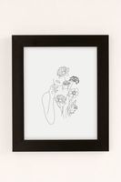 Nadja Art Woman With Flowers III Print