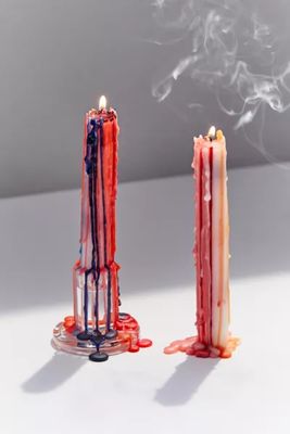 Color Drip Candlestick Set