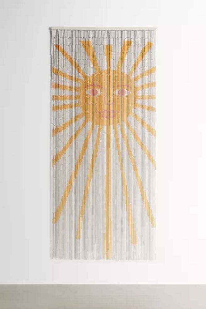 Sun Bamboo Beaded Curtain