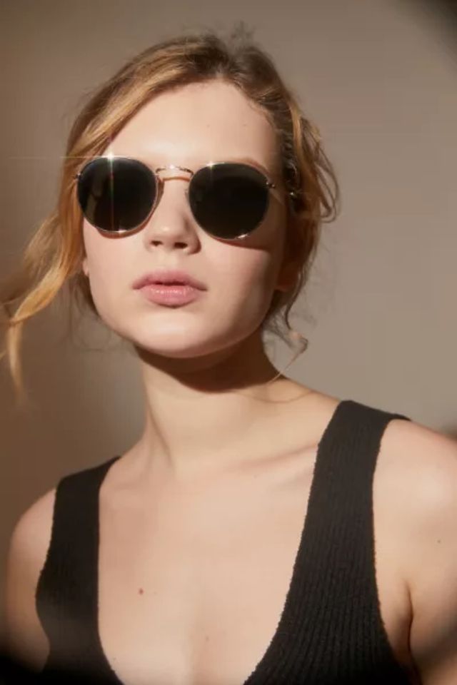 Urban Outfitters Billie Metal Round Sunglasses | Pacific City display picture 1