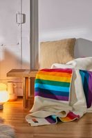 Pendleton UO Exclusive Rainbow Wool Bed Blanket