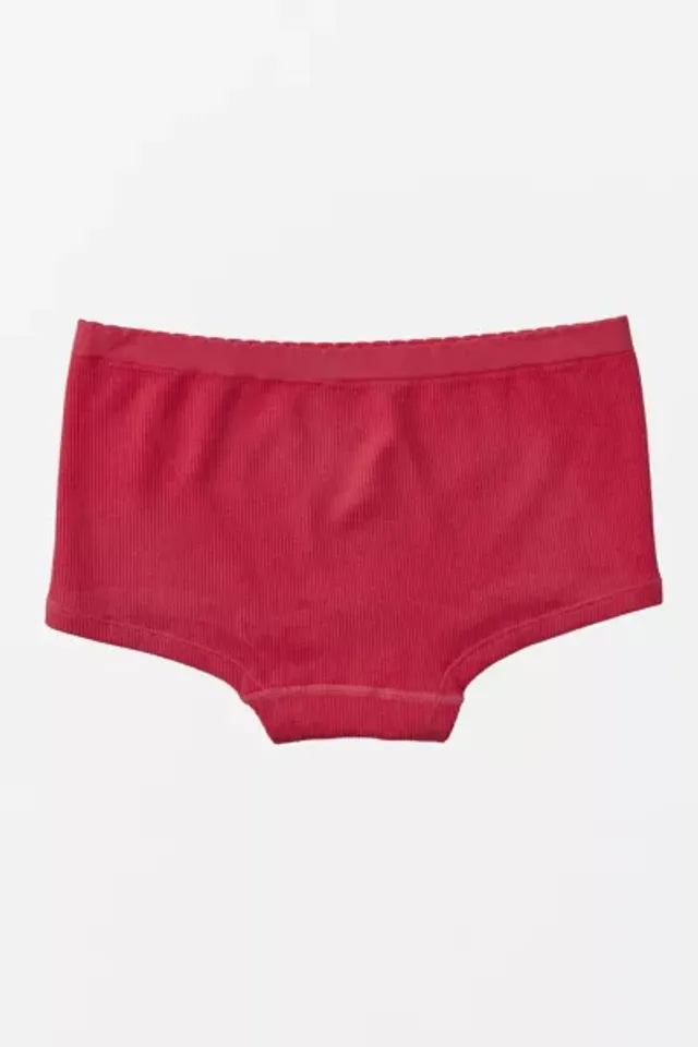 Aerie Seamless Cable Boybrief Underwear In Red