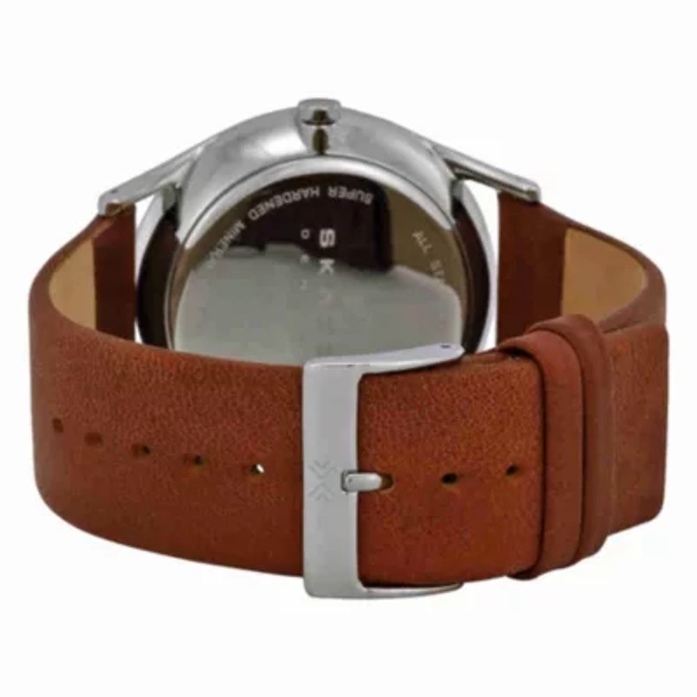 Skagen Holst Charcoal Dial Brown Leather Men's Watch SKW6086
