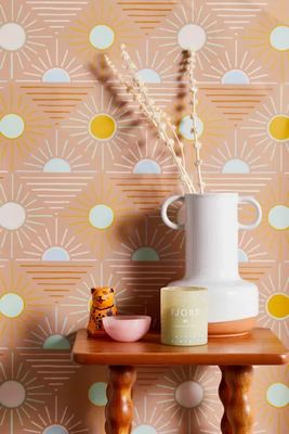 Geo Sun Removable Wallpaper