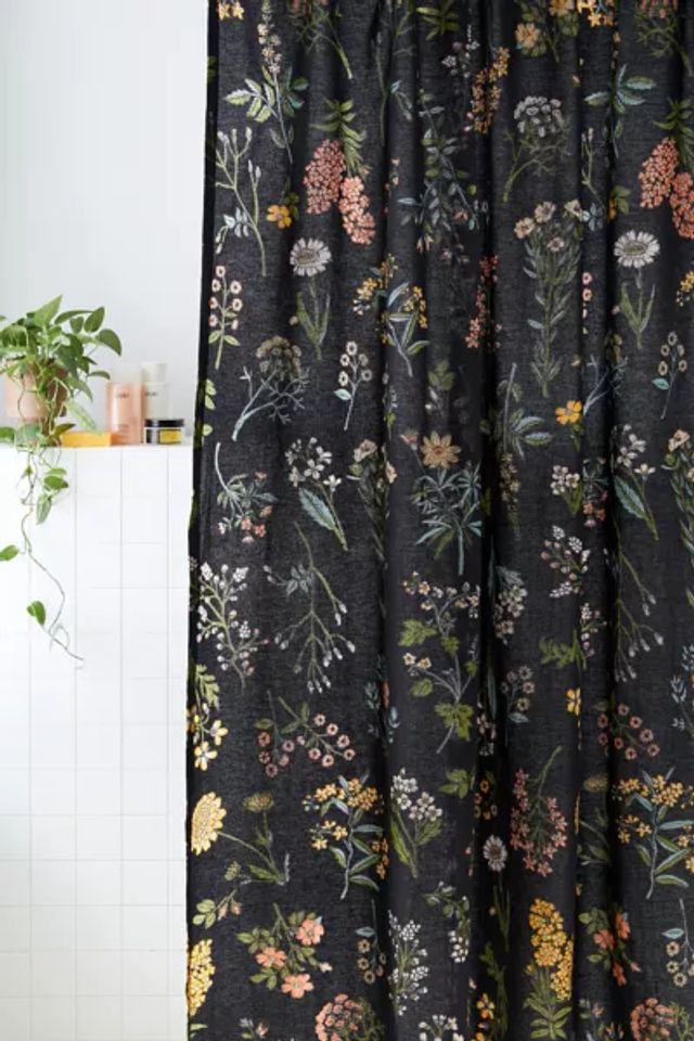 Urban Outfitters Myla Floral Shower Curtain