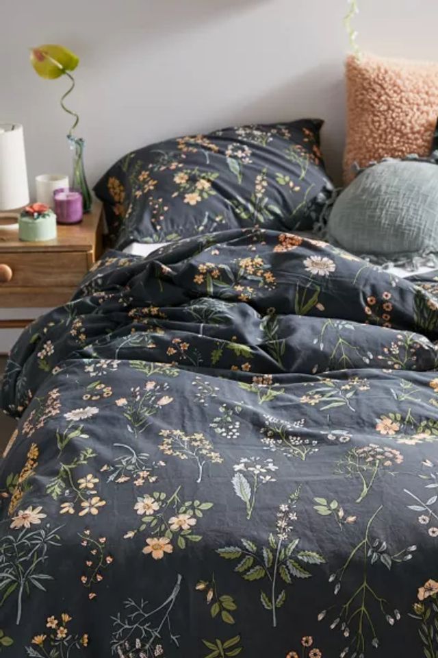 Clarissa Green Floral Duvet Set