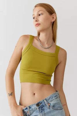 seamless ribbed bra top urban outfitters